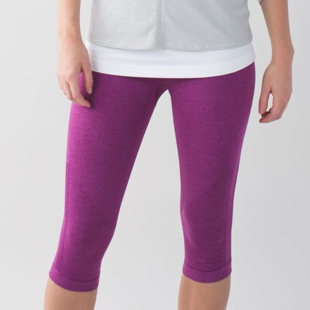 Lululemon In The Flow Crop Leggings Regal Plum